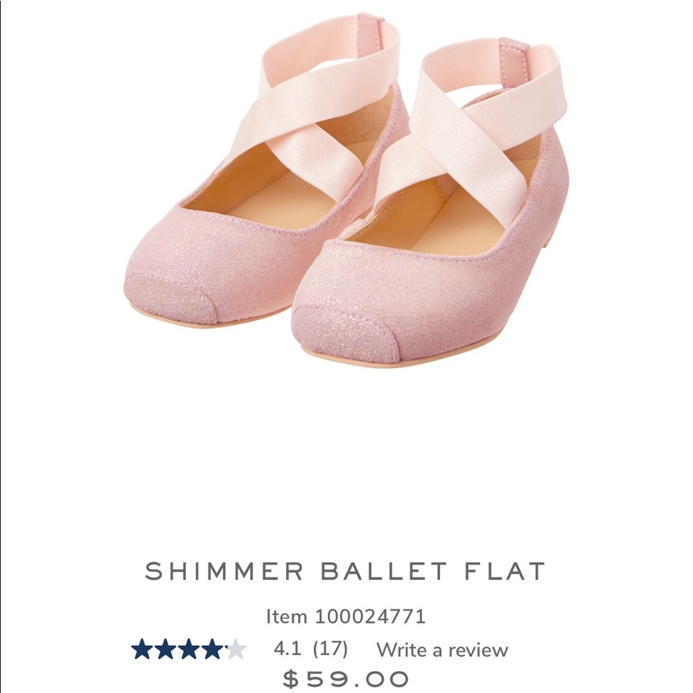 Shimmer ballet flat